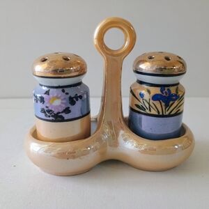 Japanese Lusterware Salt & Pepper Shaker Set